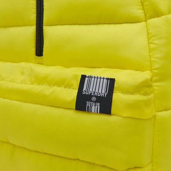 Superdry Puffer Middle Zip Montana Rucksack Backpack Padded Laptop Yellow Small - Picture 6 of 6